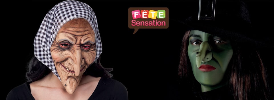 Masque et maquillage sorcière Masque et maquillage sorcière