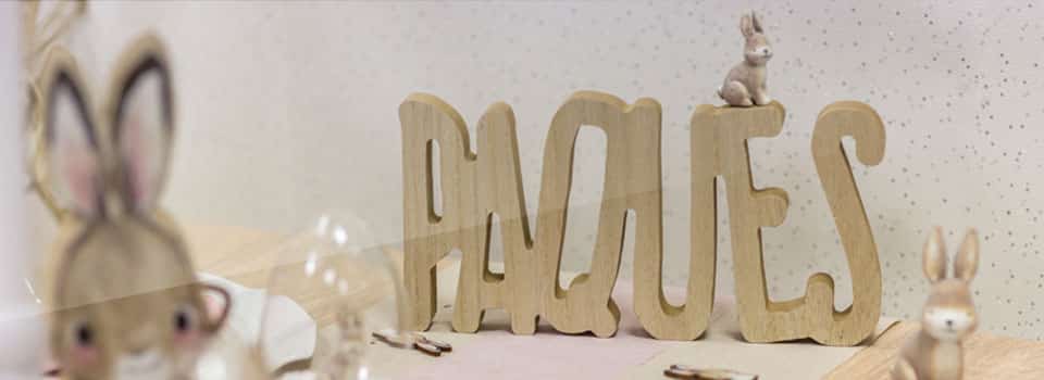 Pâques, décoration de table