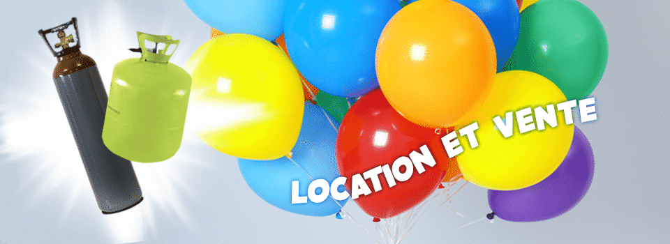 Gonflage de ballon à l'hélium, en locations ou ventes