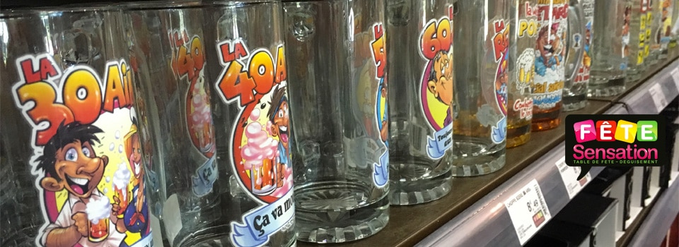 Verres humoristiques apéro