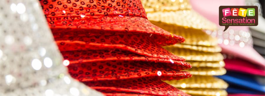 Chapeaux à paillettes