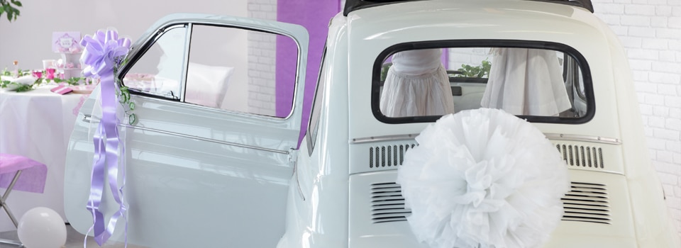 Déco de voiture pour un mariage