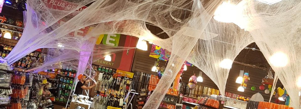 Déco Halloween : Toiles d'araignées géantes
