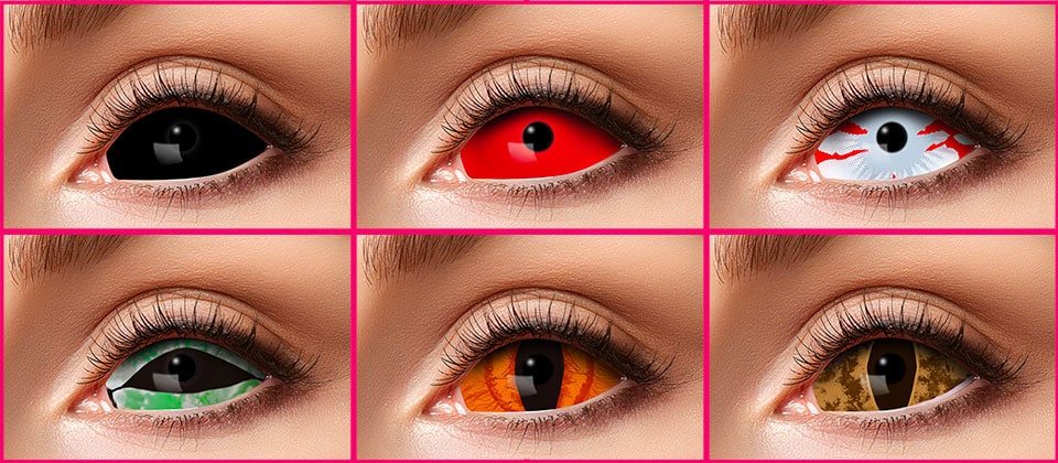 Lentilles sclera Halloween