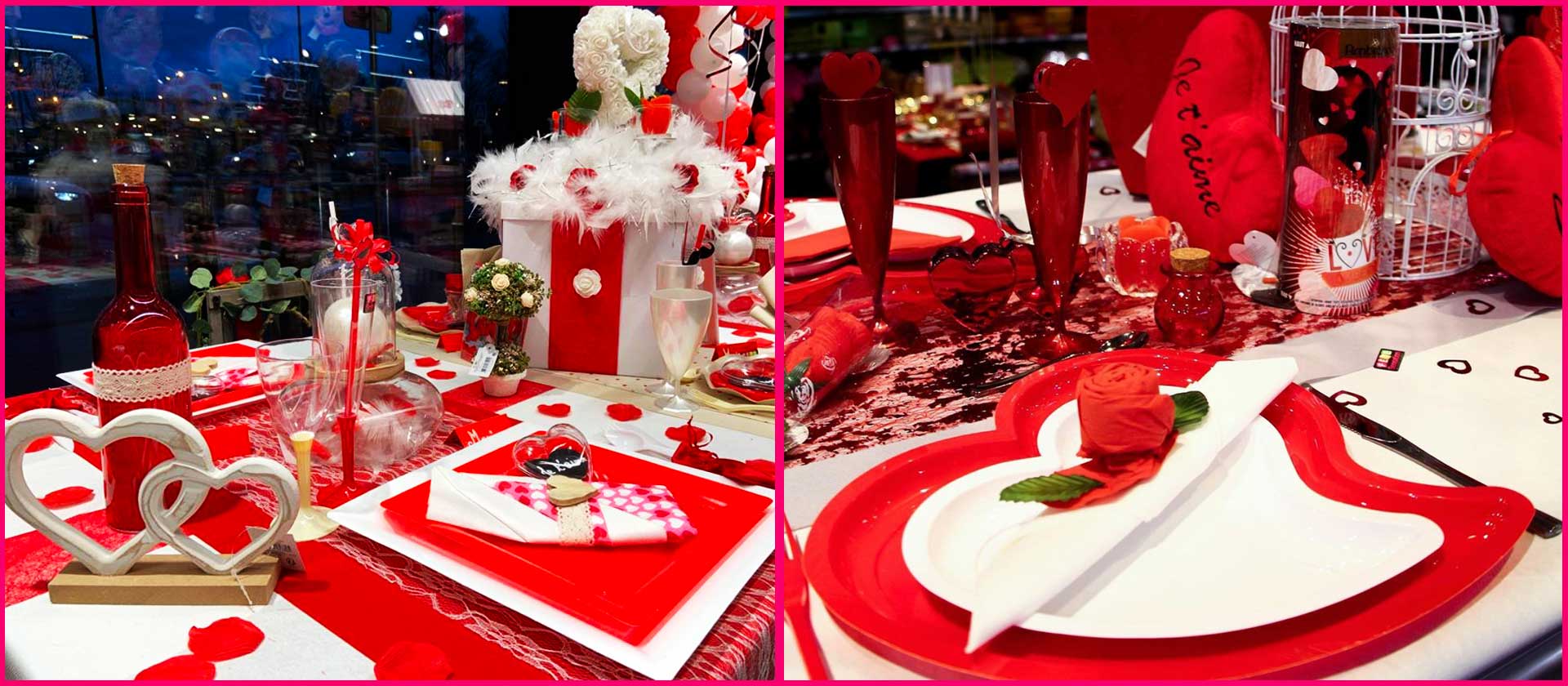 deco table st-valentin