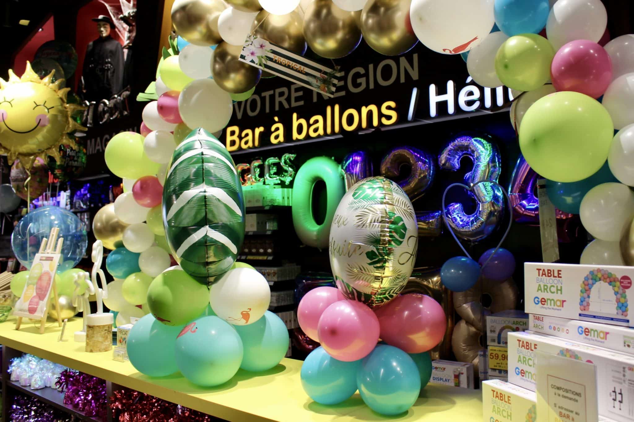 ballons à l'hélium