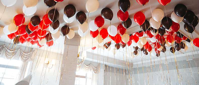 ballon hélium plafond