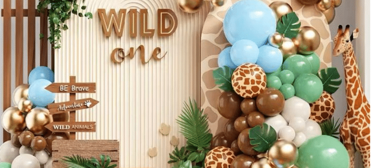 décoration de ballons jungle